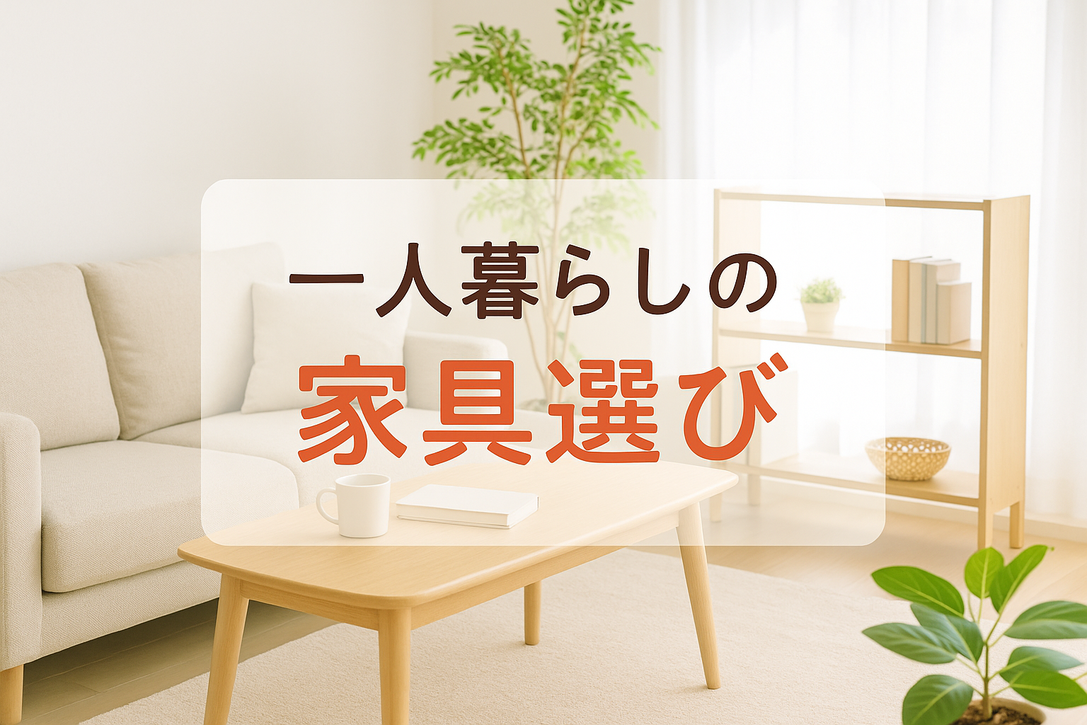 一人暮らしの家具選び