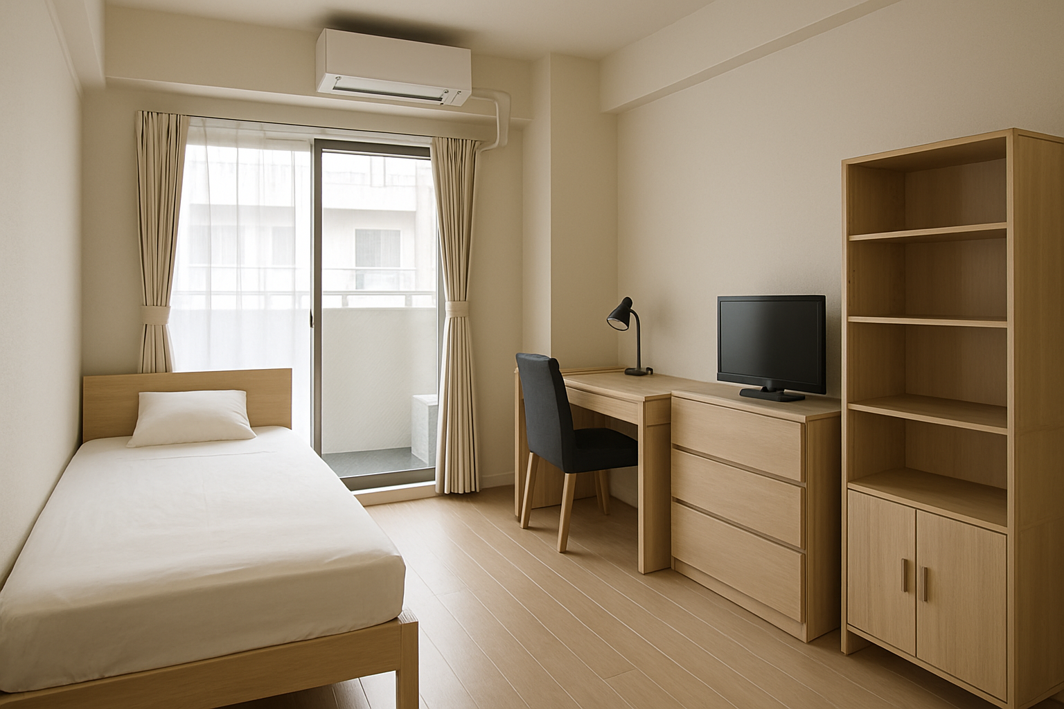 家具付きの部屋